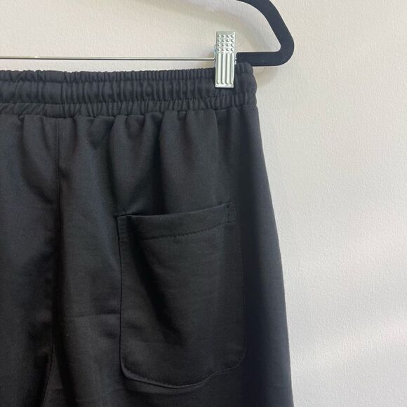 NWT - Romwe Black Drawstring Hem Sweatpants - Small - Picture 6 of 6
